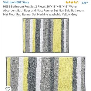 (2) Bath rugs